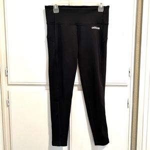 Women’s Adidas Climalite Exercise Pants Black Leggings - Medium